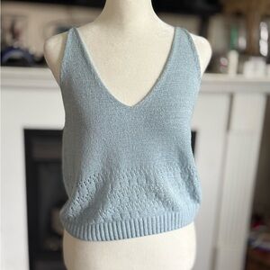 SHEIN Sky Blue Knit Top